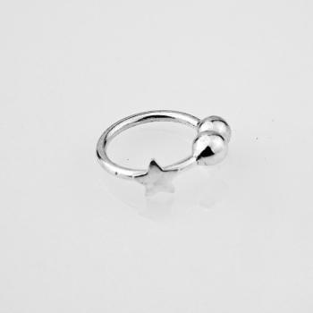 Silver Nose Ring Star